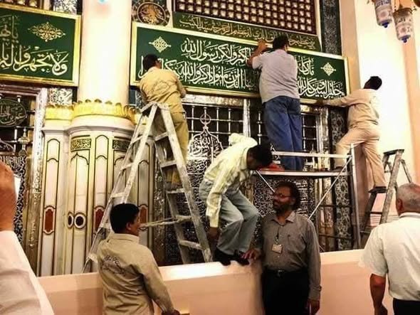 Menaklukkan kompetisi internasional, seniman asal Pakistan hiasi Masjid Nabawi lebih 30 tahun