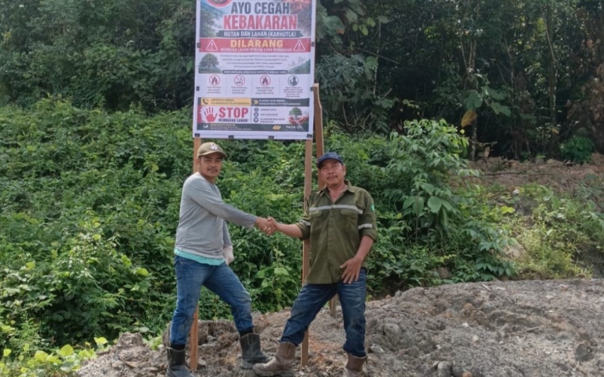 Antisipasi kebakaran, PT KDC gelar penyuluhan dan pasang baliho di enam desa