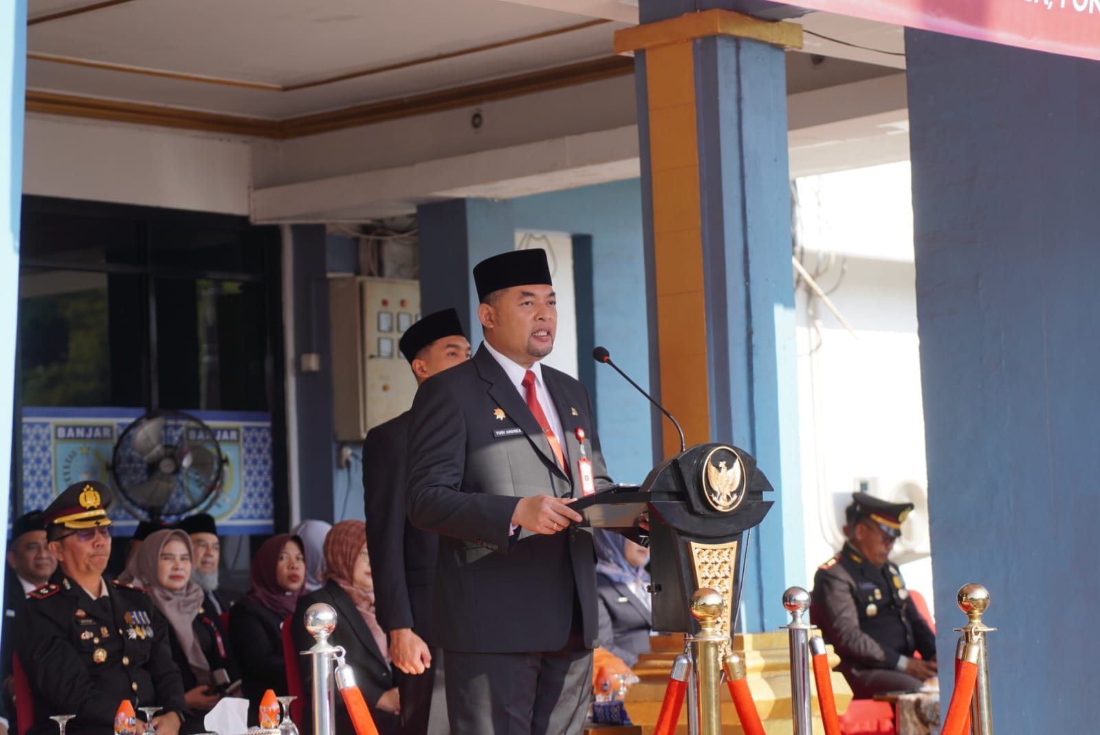 Pemkab Banjar gelar upacara Hari Lahir Pancasila di halaman Kantor Bupati
