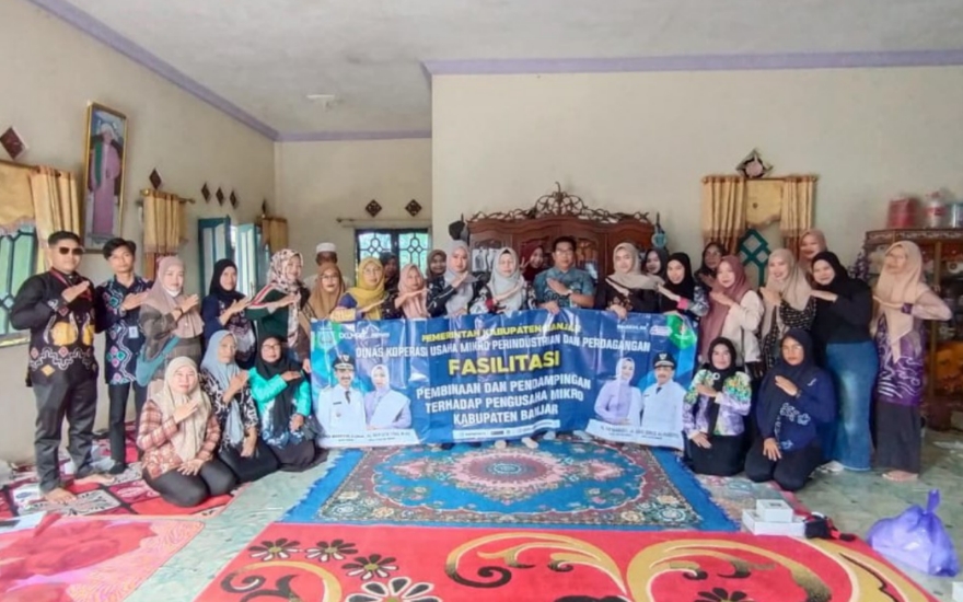 DKUMPP Banjar bina dan dampingi kelompok UMKM di Tatah Makmur