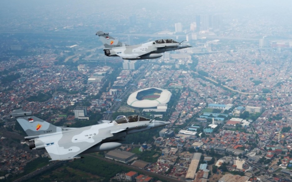 Jet tempur Rafale mulai berpatroli di langit Jakarta jelang HUT ke-81 RI