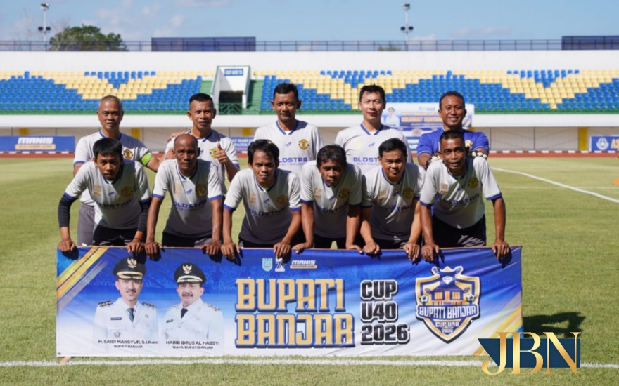 Bupati Banjar Cup U-40 dibuka, 32 tim berebut juara sekaligus kampanye hidup sehat