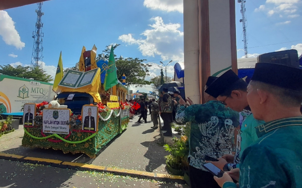 Jelang Pembukaan MTQ XXXVII, Pawai Ta’aruf jadi daya tarik utama warga Batola